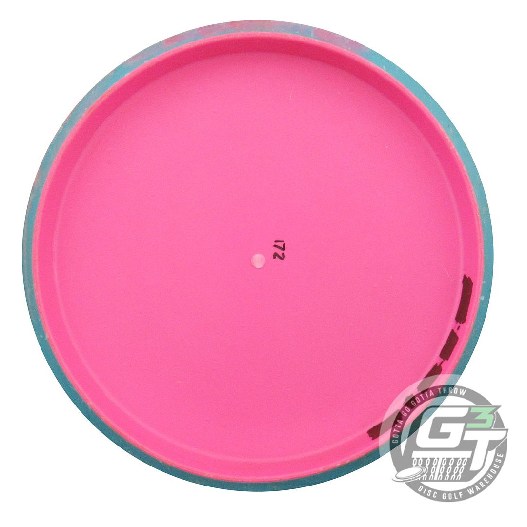 USED Axiom Discs Electron Firm Proxy 172g Pink Teal Rim Putter Golf Disc