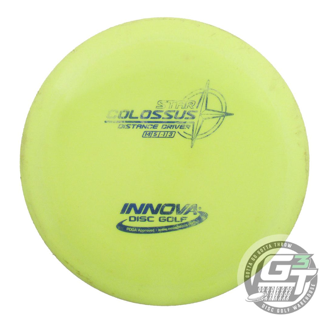USED Innova Star Colossus 163g Yellow Blue Foil Distance Driver Golf Disc