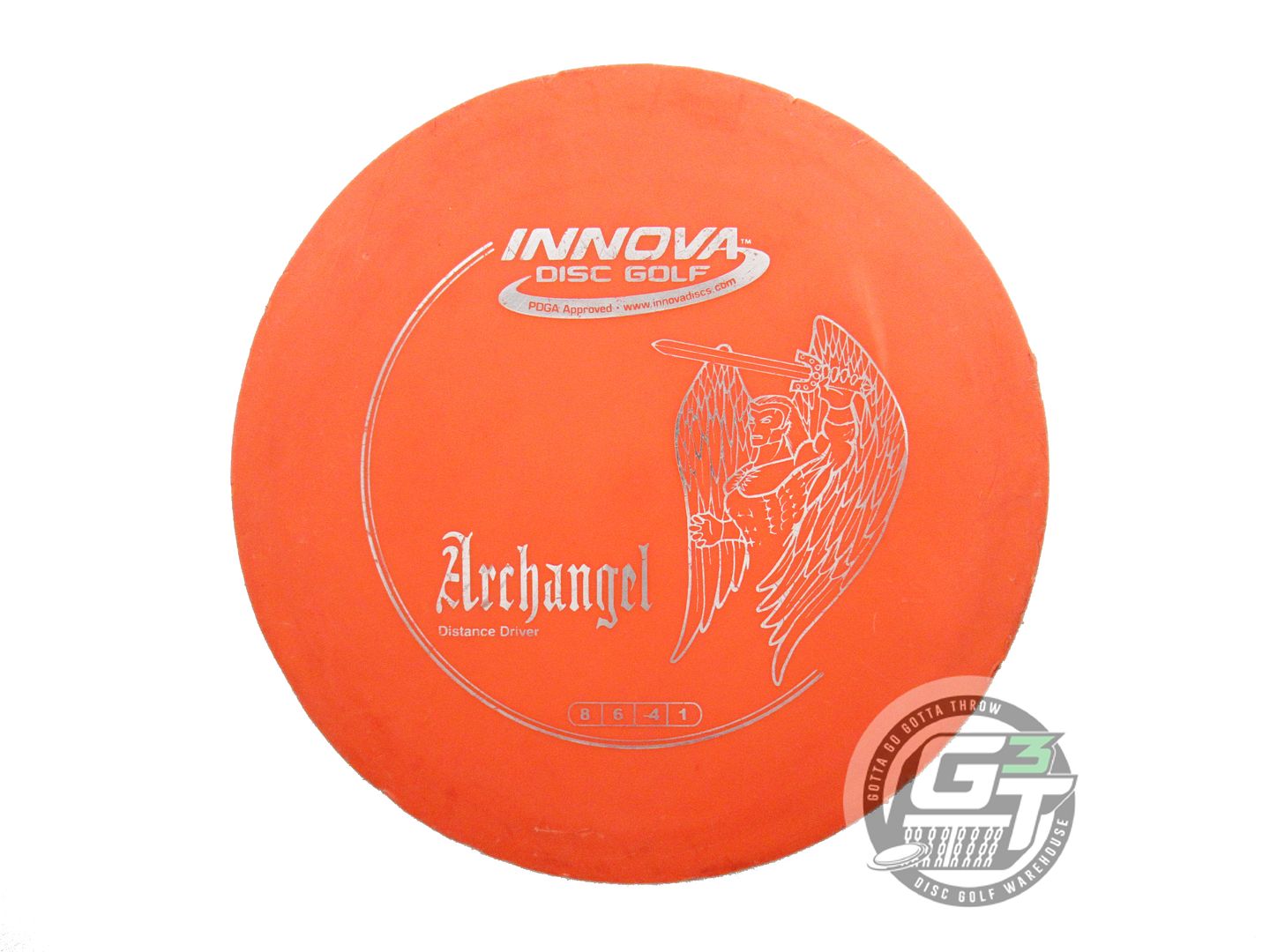USED Innova DX Archangel 165g Orange Silver Foil Distance Driver Golf Disc