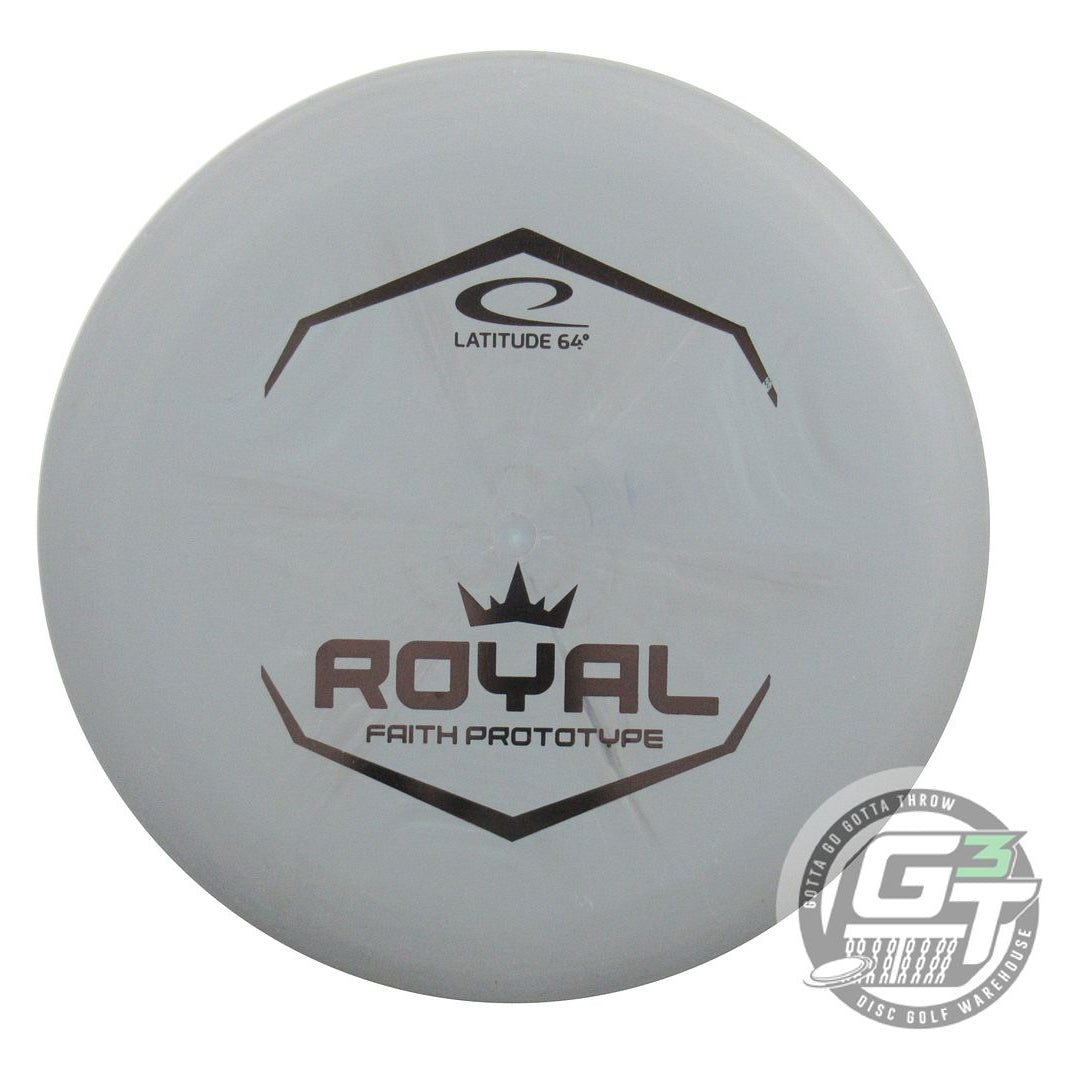 USED Latitude 64 PROTOTYPE Royal Sense Faith 173g Gray Black Stamp Putter Disc