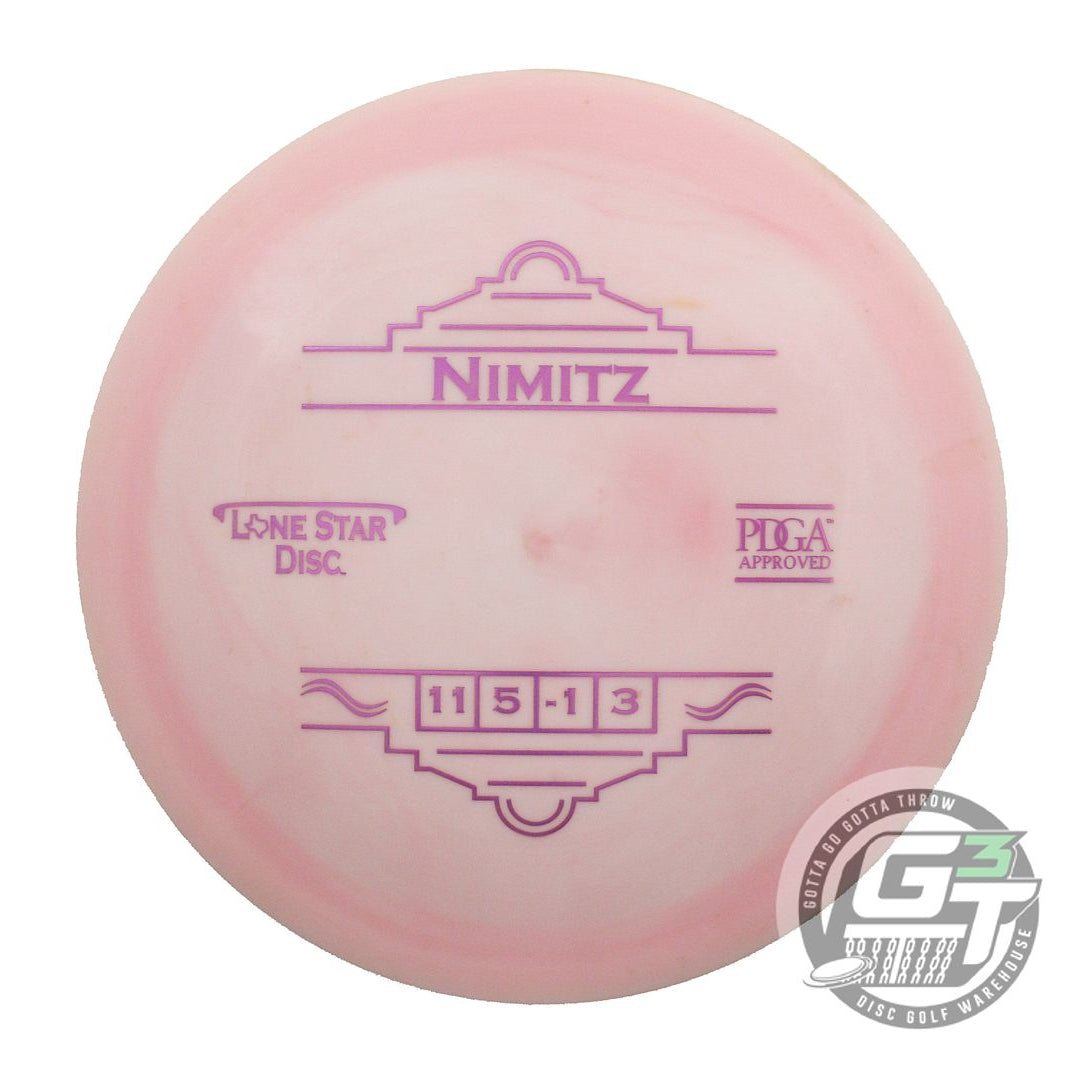 USED Lone Star Bravo Nimitz 174g Pink Purple Foil Distance Driver Golf Disc