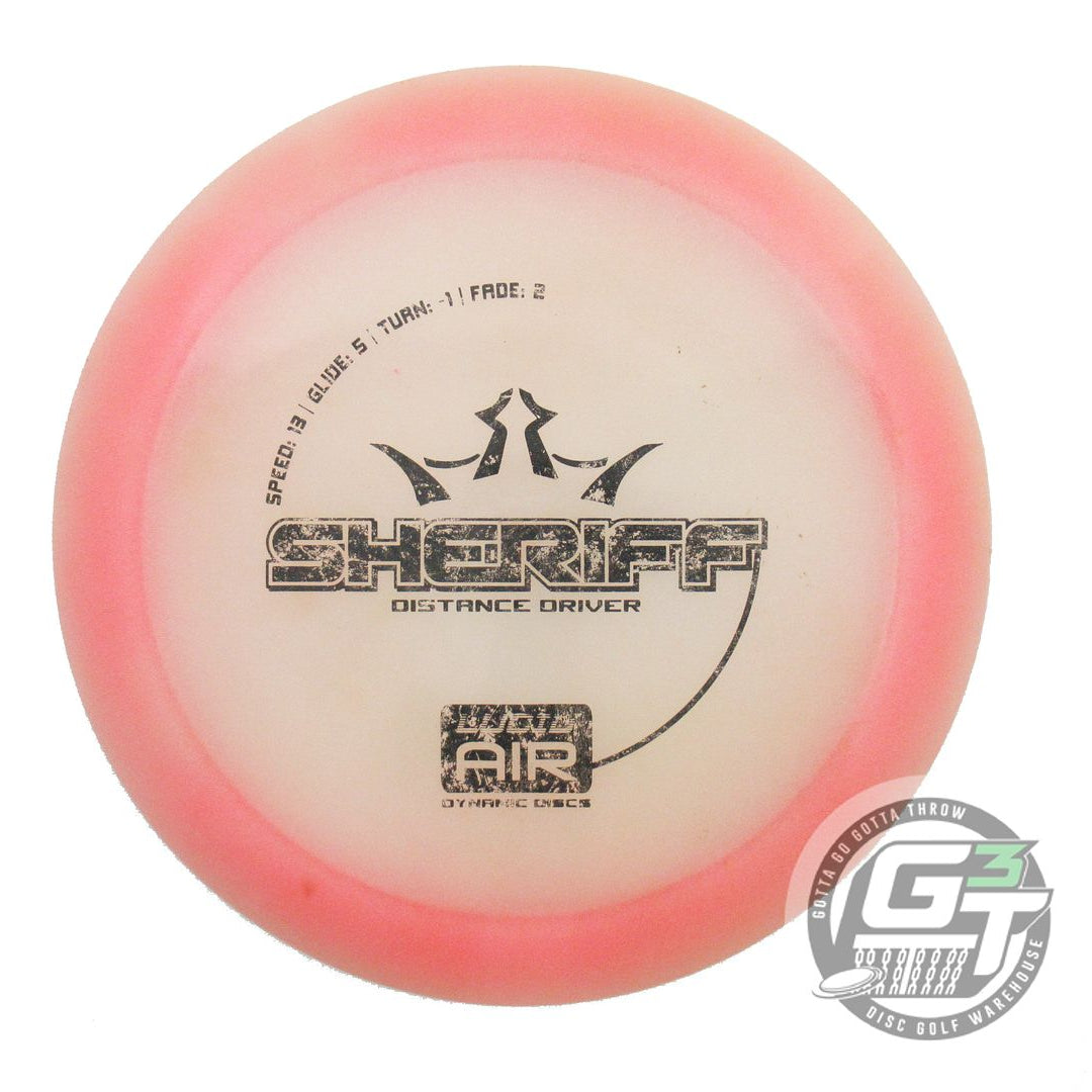 USED Dynamic Discs Lucid AIR Sheriff 163g Pink Black Stamp Distance Driver Disc