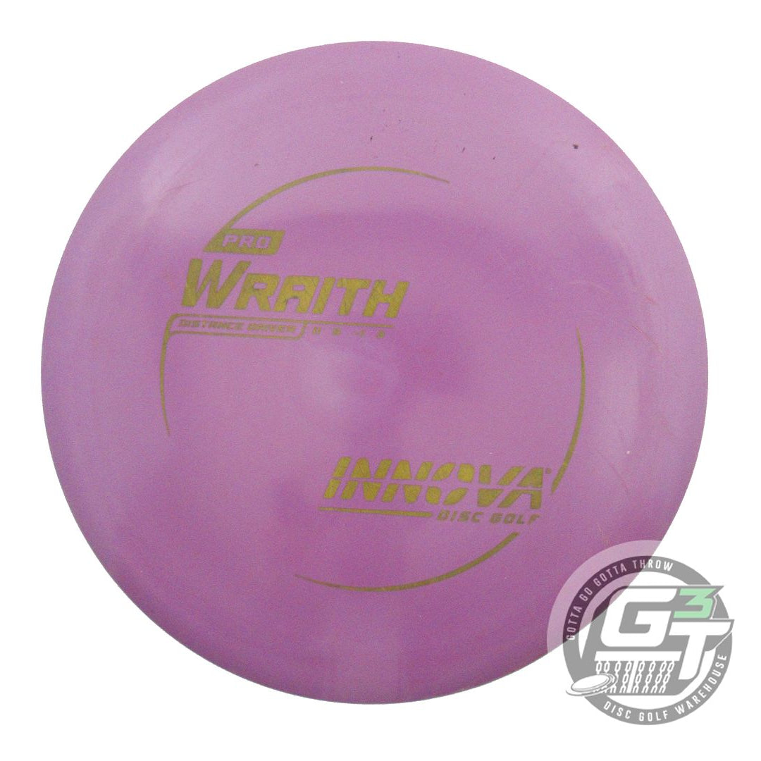 USED Innova Pro Wraith 173g Purple Yellow Stamp Distance Driver Golf Disc