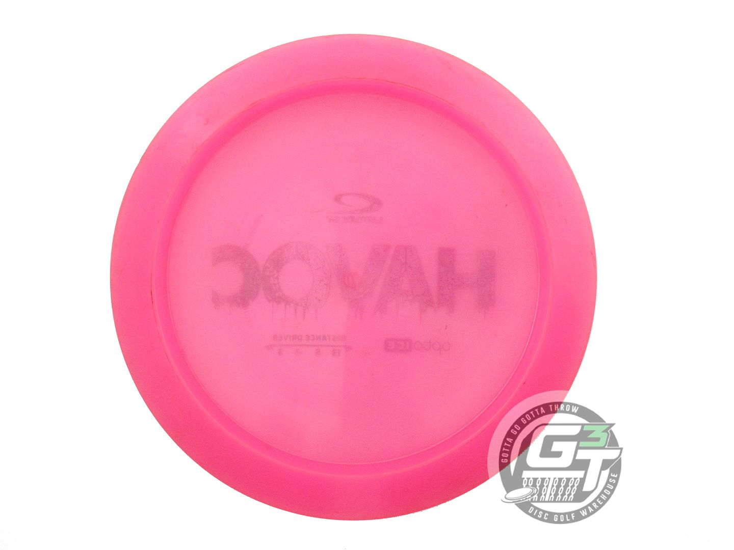 USED Latitude 64 Opto Ice Havoc 176g Pink Blue Foil Distance Driver Golf Disc