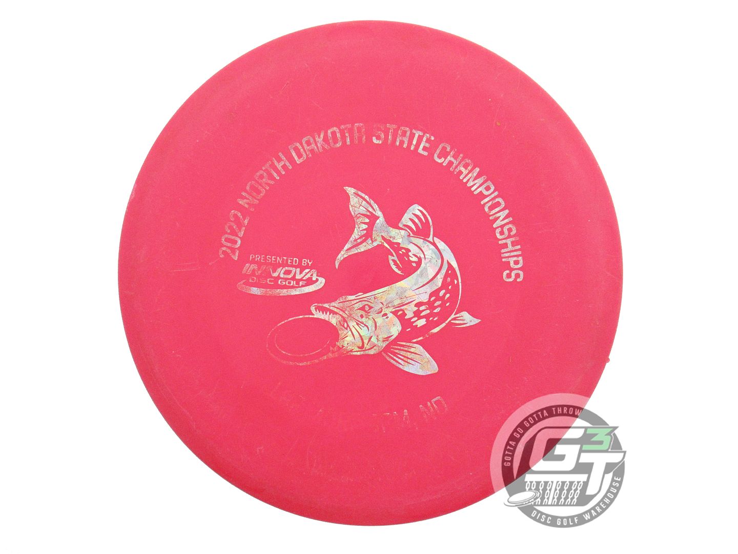 USED Innova KC Pro Roc 182g Red Gold Shatter Foil Midrange Golf Disc