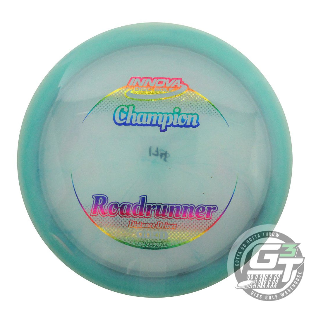 USED Innova Champion Roadrunner 174g Seafoam Rainbow Star Foil Driver Golf Disc