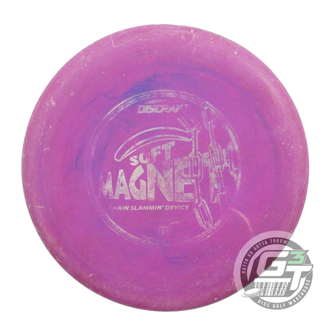 USED Discraft Pro D Soft Magnet 174g Purple Silver Foil Putter Golf Disc