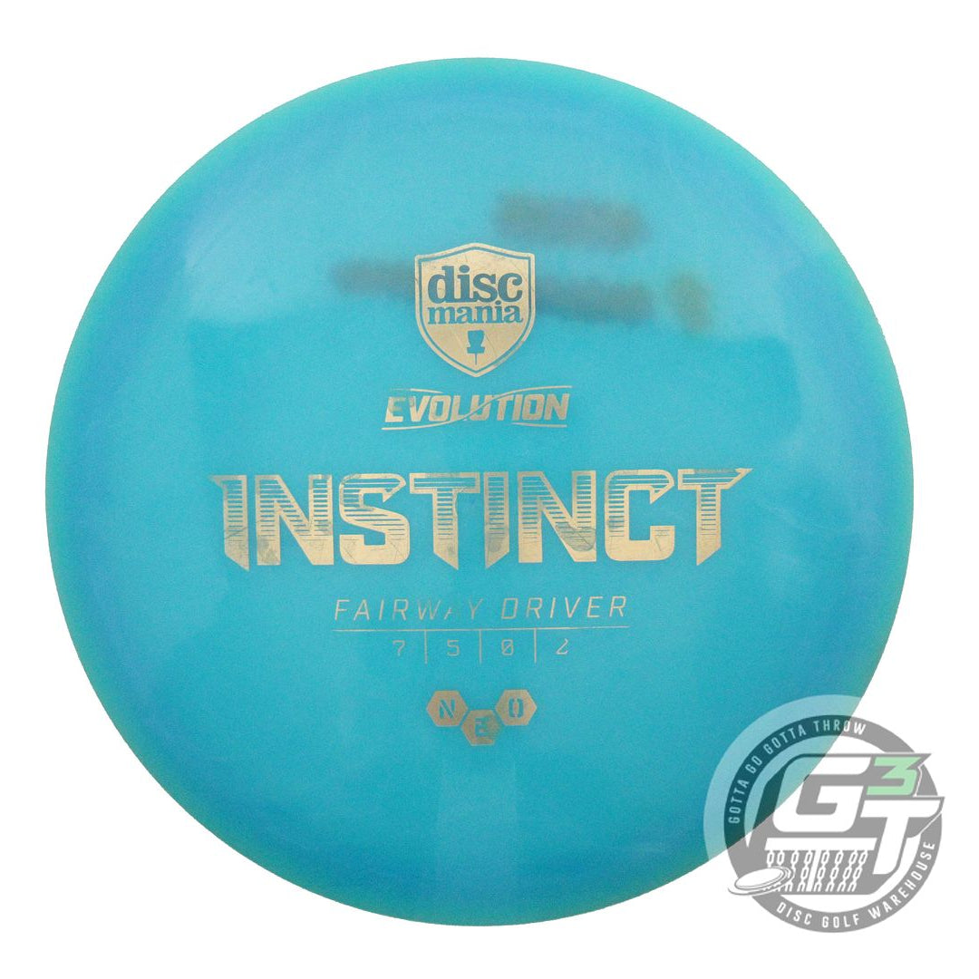 USED DiscMania Neo Instinct 174g Teal Gold Foil Fairway Driver Golf Disc