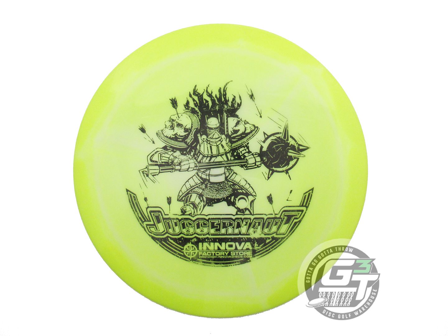 USED Innova Halo Star Juggernaut 173g Yellow-White Driver Golf Disc