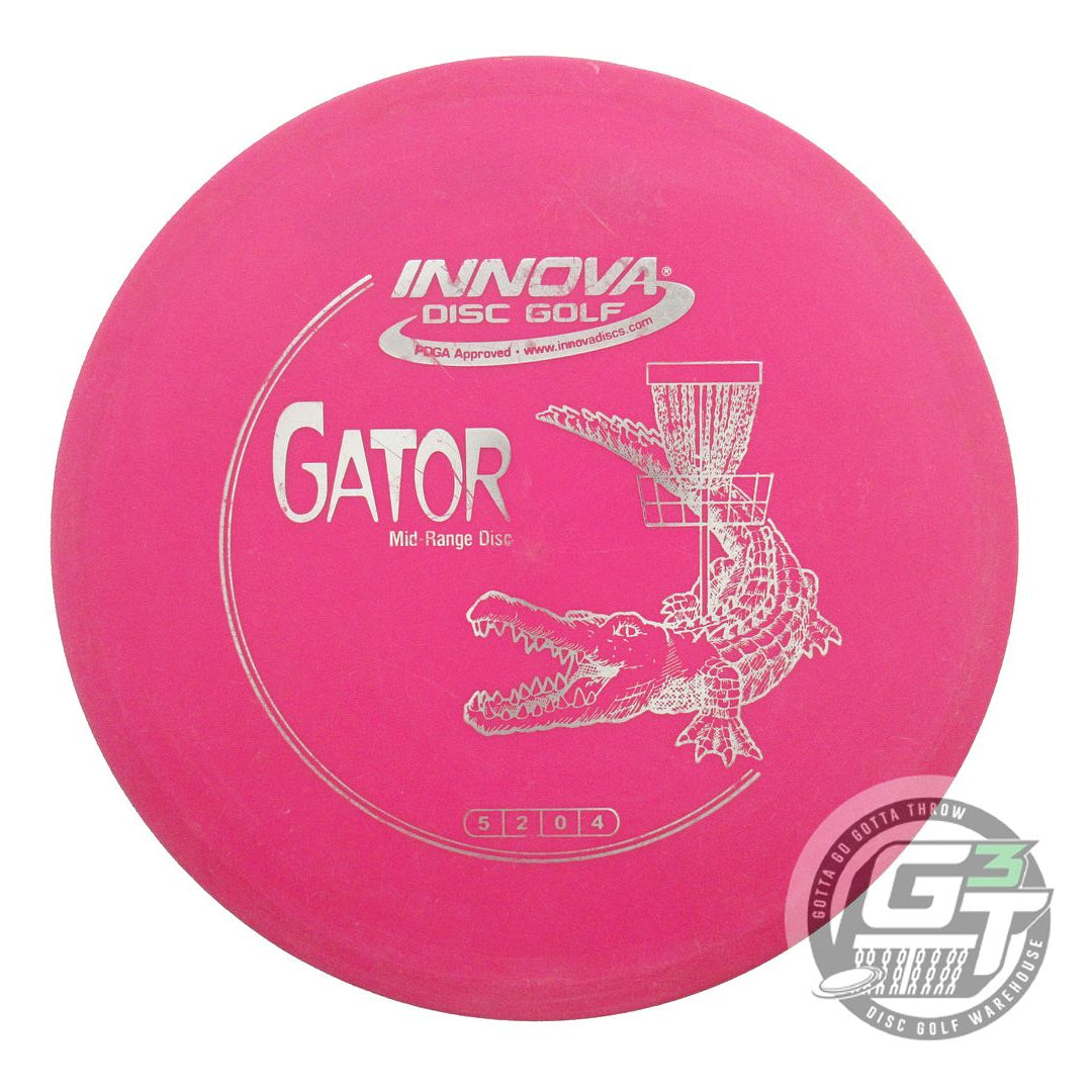 USED Innova DX Gator 175g Hot Pink Silver Foil Midrange Golf Disc