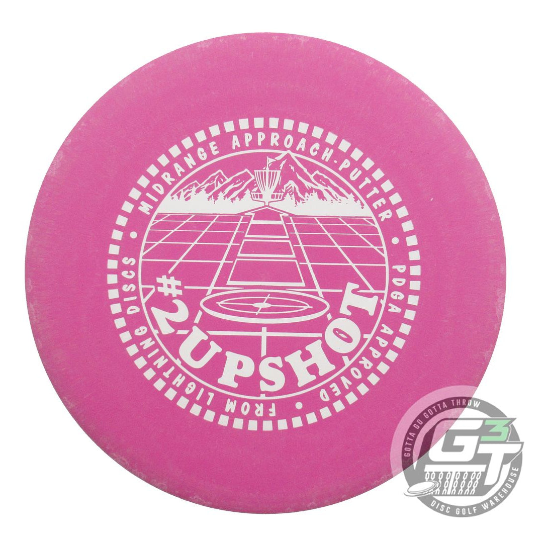 NOS Lightning SureGrip #2 Upshot 155g Magenta White Stamp Putter Golf Disc