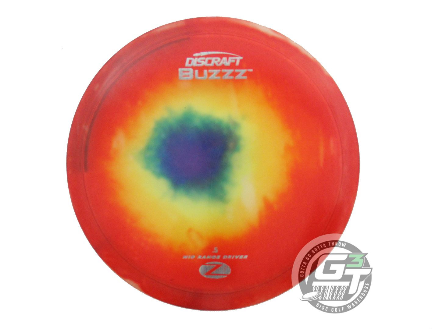 USED Discraft FlyDye Z Buzzz 176g Red Burst Midrange Golf Disc