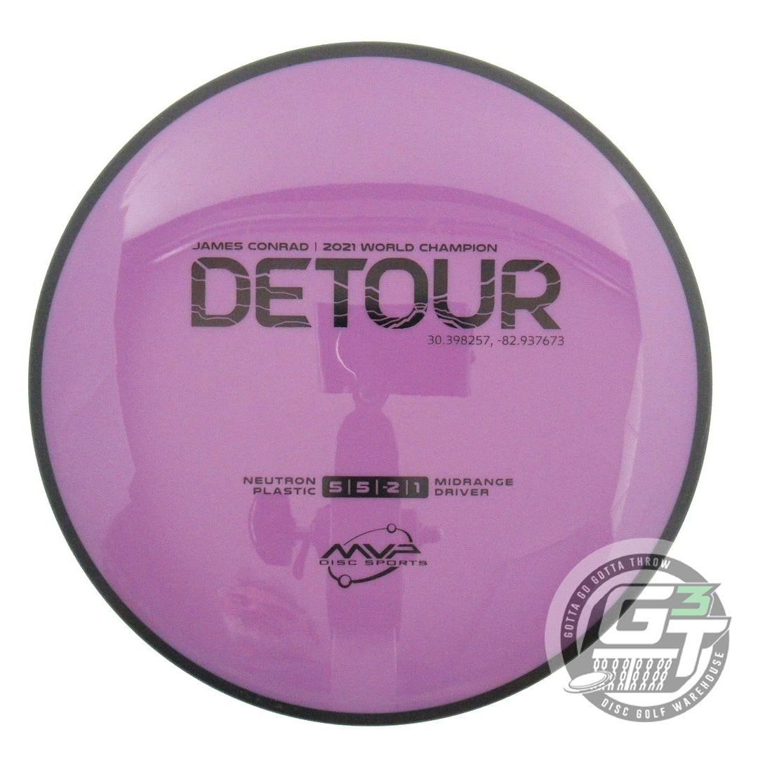 USED MVP Disc Sports Neutron Detour 174g Purple Midrange Golf Disc