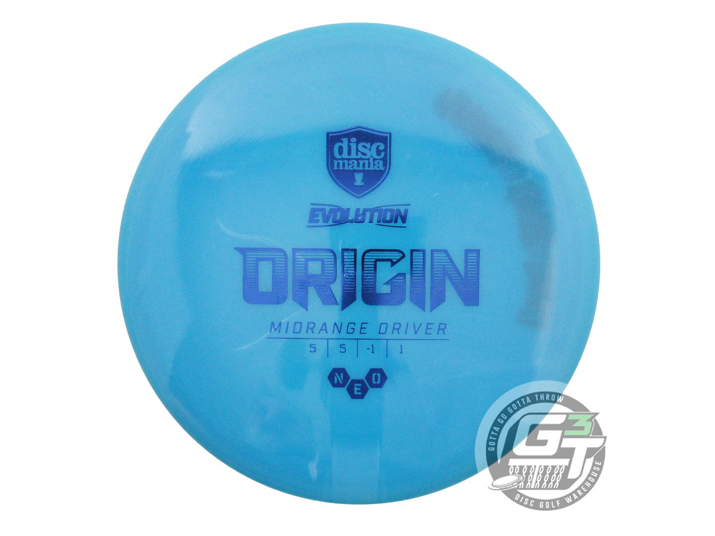 USED DiscMania Neo Origin 177g Blue Blue Foil Midrange Golf Disc