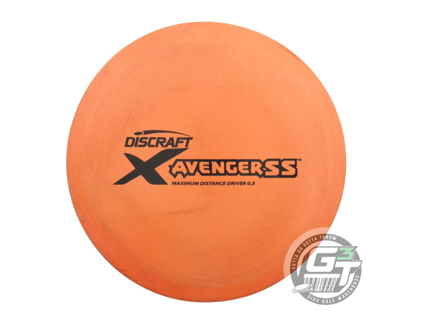 USED Discraft X Avenger SS 166g Orange Black Stamp Distance Driver Golf Disc