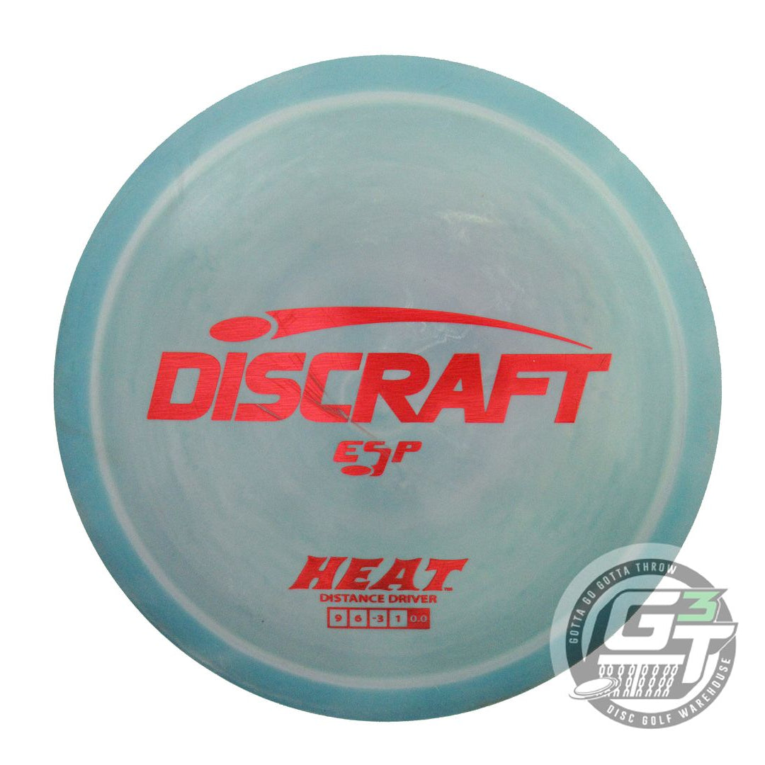 USED Discraft ESP Heat 174g Teal-Lilac Red Holo Foil Distance Driver Golf Disc