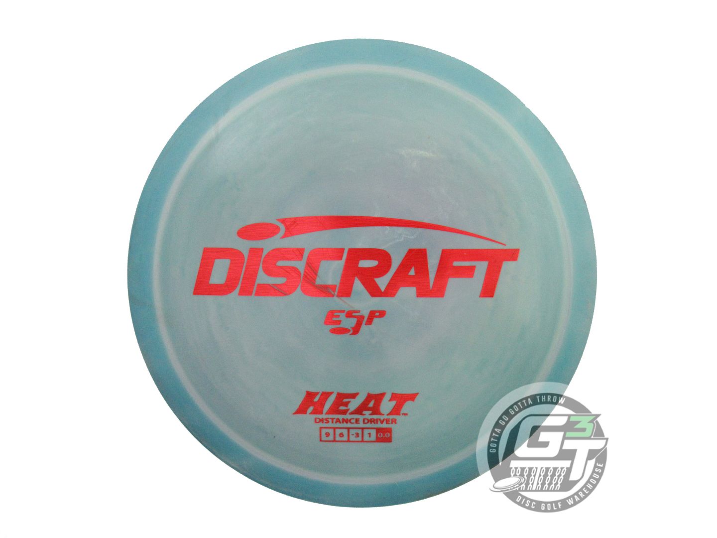 USED Discraft ESP Heat 174g Teal-Lilac Red Holo Foil Distance Driver Golf Disc