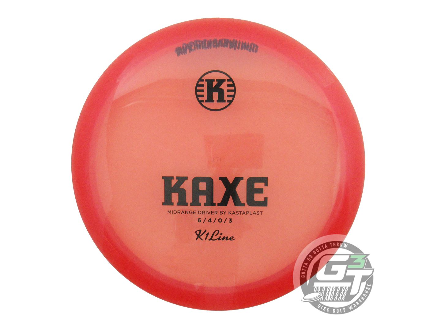USED Kastaplast K1 Kaxe 172g Red Black Stamp Midrange Golf Disc