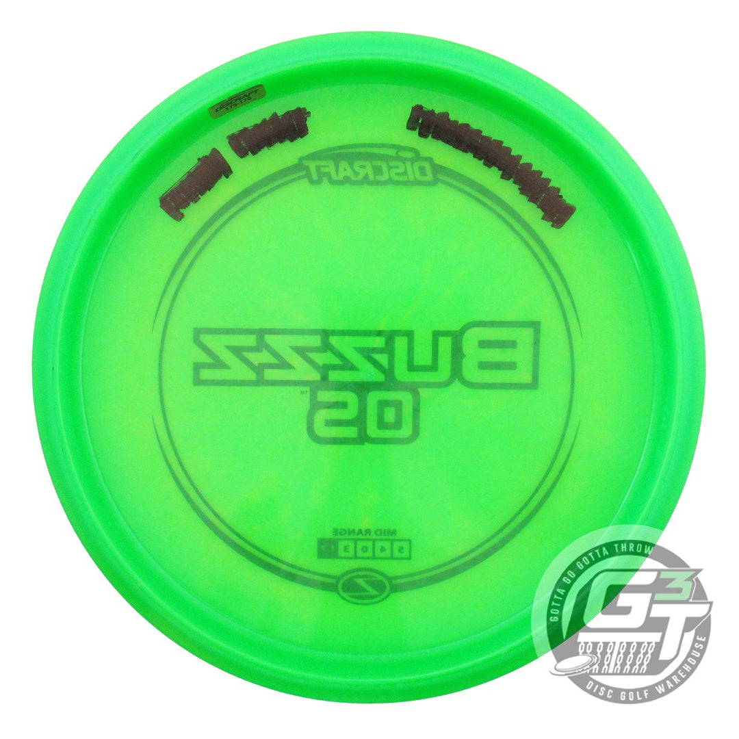 USED Discraft Z Buzzz OS 175g Green Black Stamp Midrange Golf Disc