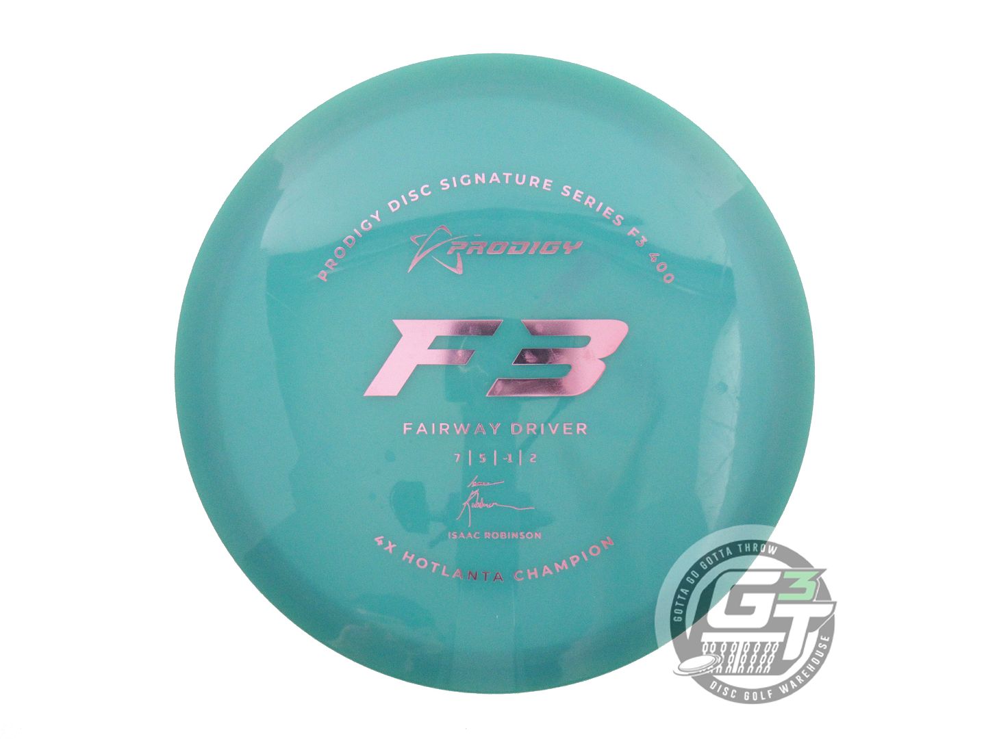 USED Prodigy Discs 400 F3 173g Teal Pink Foil Fairway Driver Golf Disc
