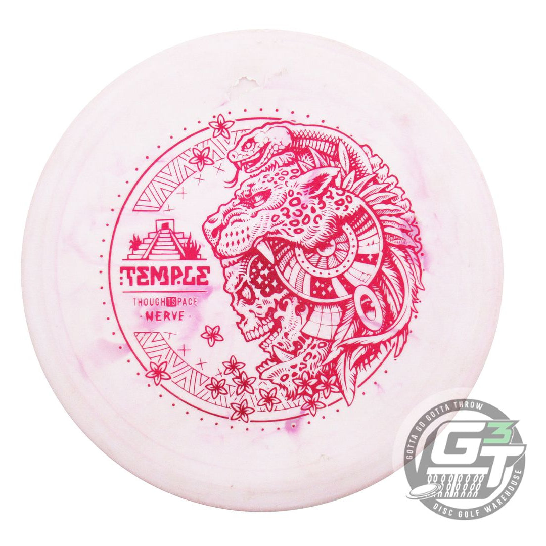 USED Thought Space Nerve Temple 173g Lt. Pink Magenta Foil Midrange Golf Disc