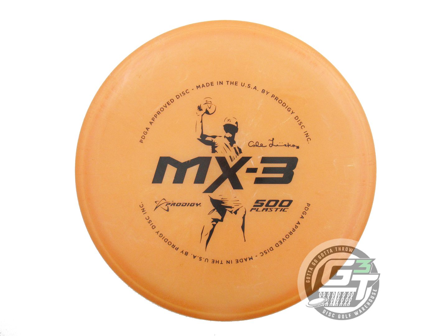 USED Prodigy Discs 500 MX3 177g Orange Black Stamp Midrange Golf Disc