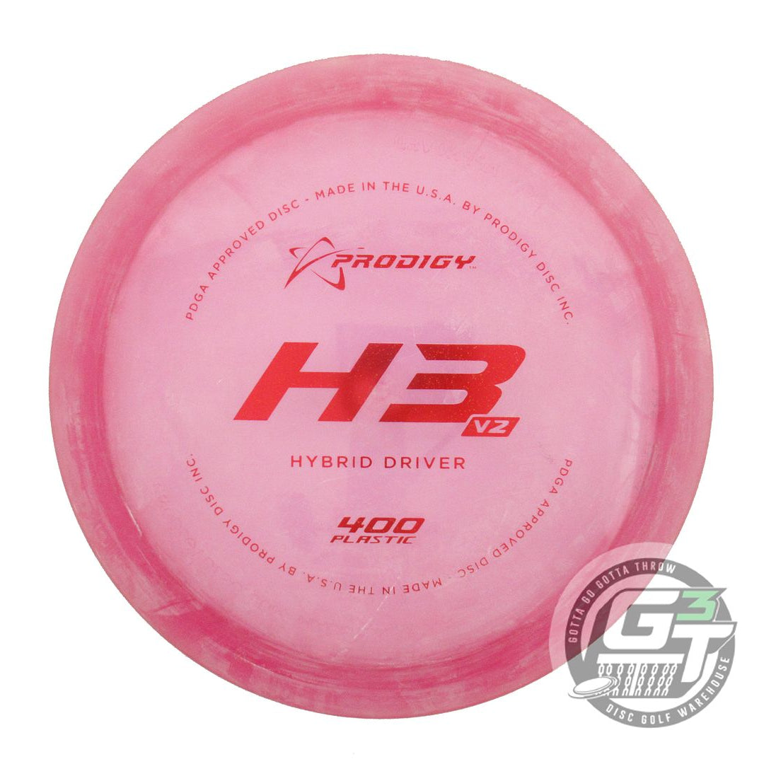 USED Prodigy Discs 400 H3 V2 176g Pink Red Foil CHALKY Hybrid Driver Golf Disc