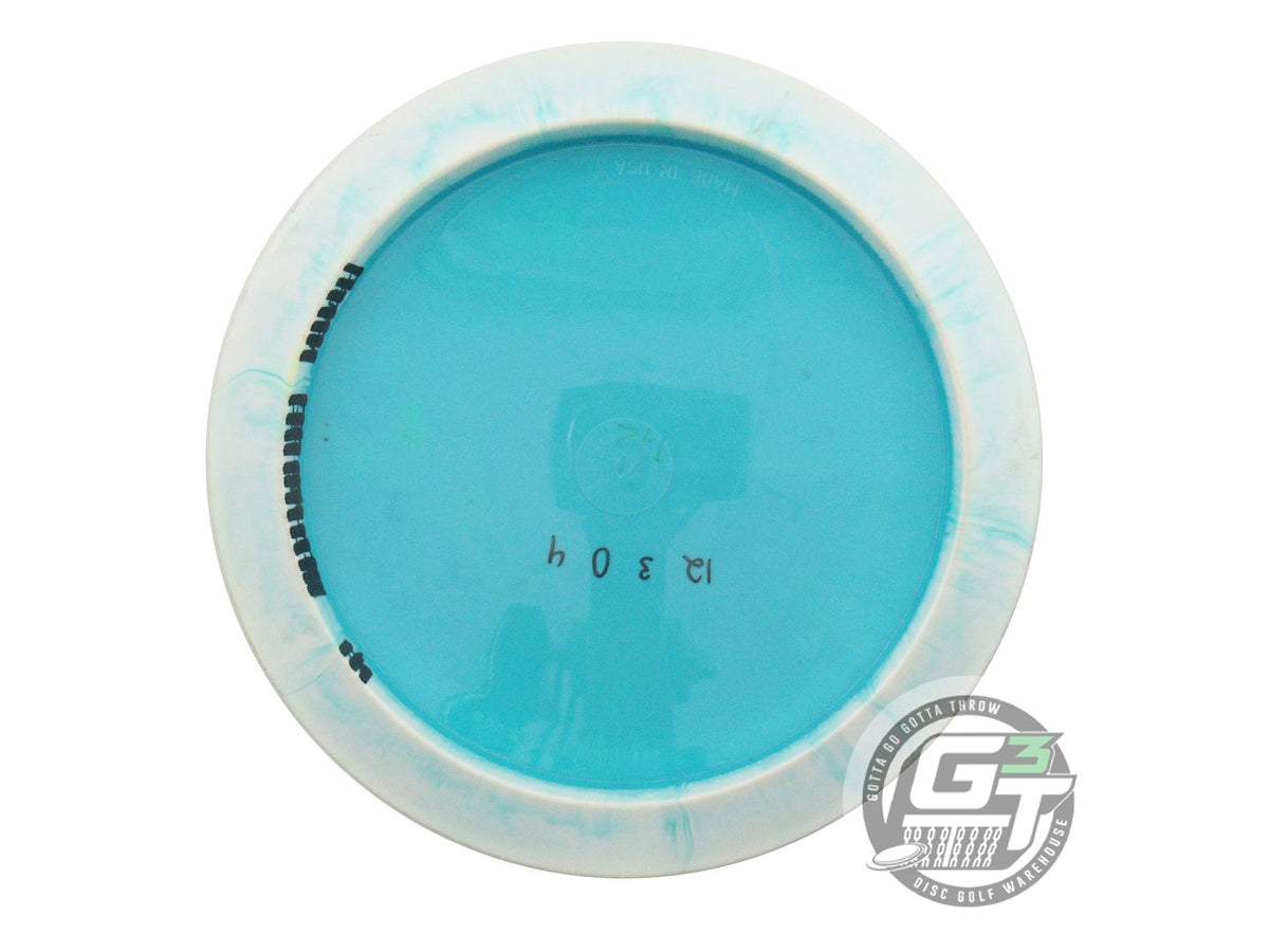 USED Infinite X-OUT Halo S-Blend Slab 172g White-Teal Distance Driver Golf Disc