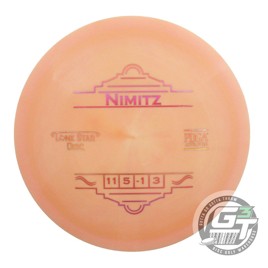 NOS Lone Star Alpha Nimitz 174g Orange Sunset Foil Distance Driver Disc