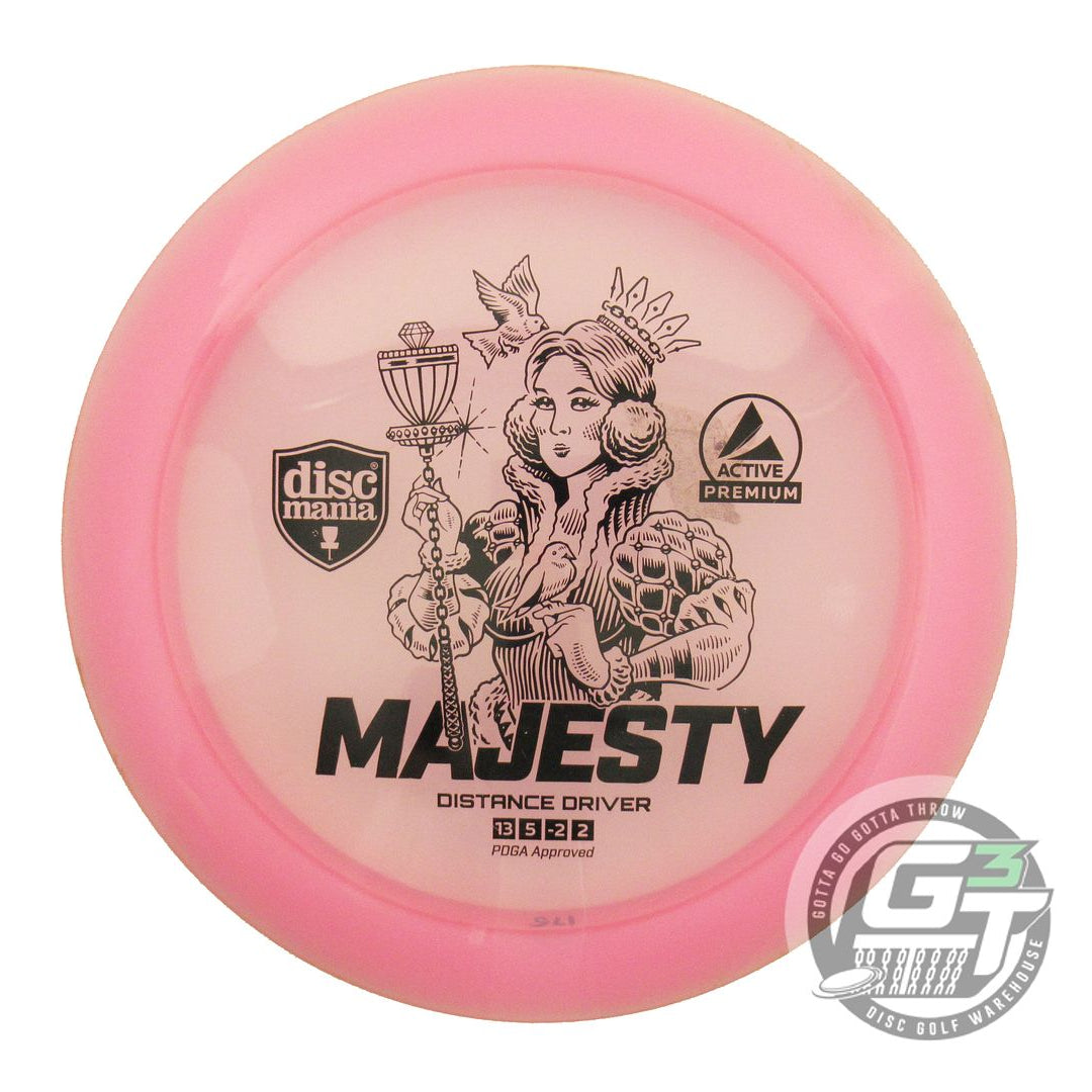 USED DiscMania Active Premium Majesty 175g Pink Black Stamp Distance Driver Disc