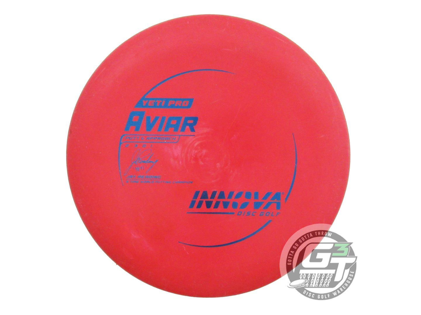 USED Innova Yeti Pro Aviar 170g Red Blue Foil Putter Golf Disc