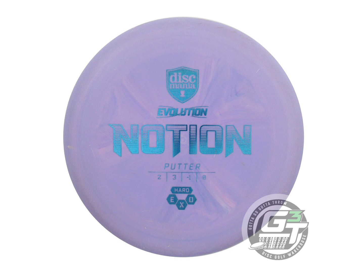 USED DiscMania EXO Hard Notion 173g Purple Blue Foil Putter Golf Disc