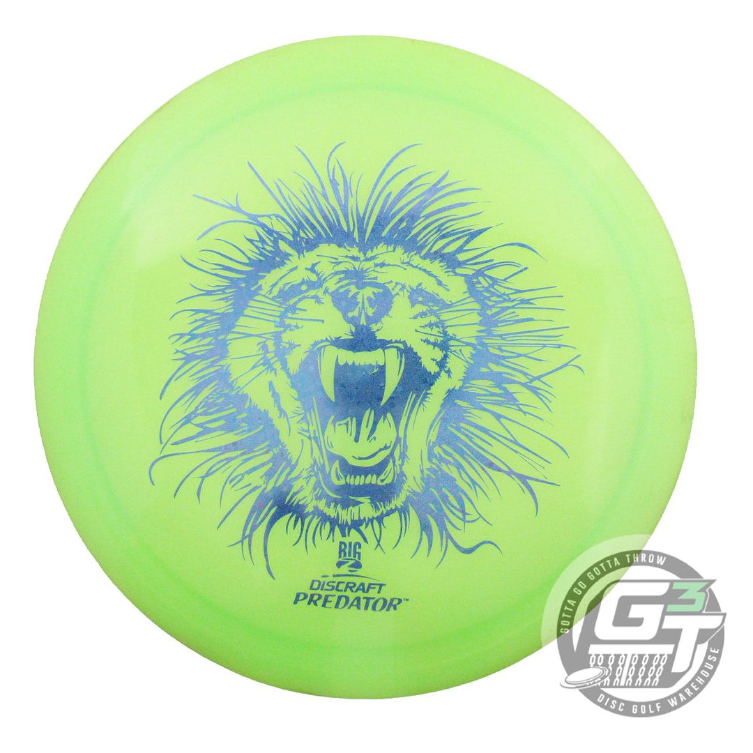 USED Discraft Big Z Predator 174g Lime Blue Star Foil Fairway Driver Golf Disc