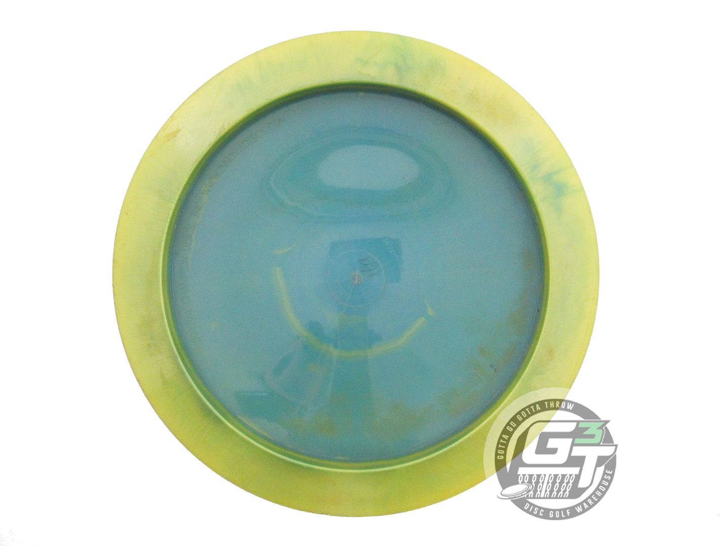 USED Infinite Halo S-Blend Pharaoh 169g Yellow-Blue PUDDLE TOP Driver Golf Disc