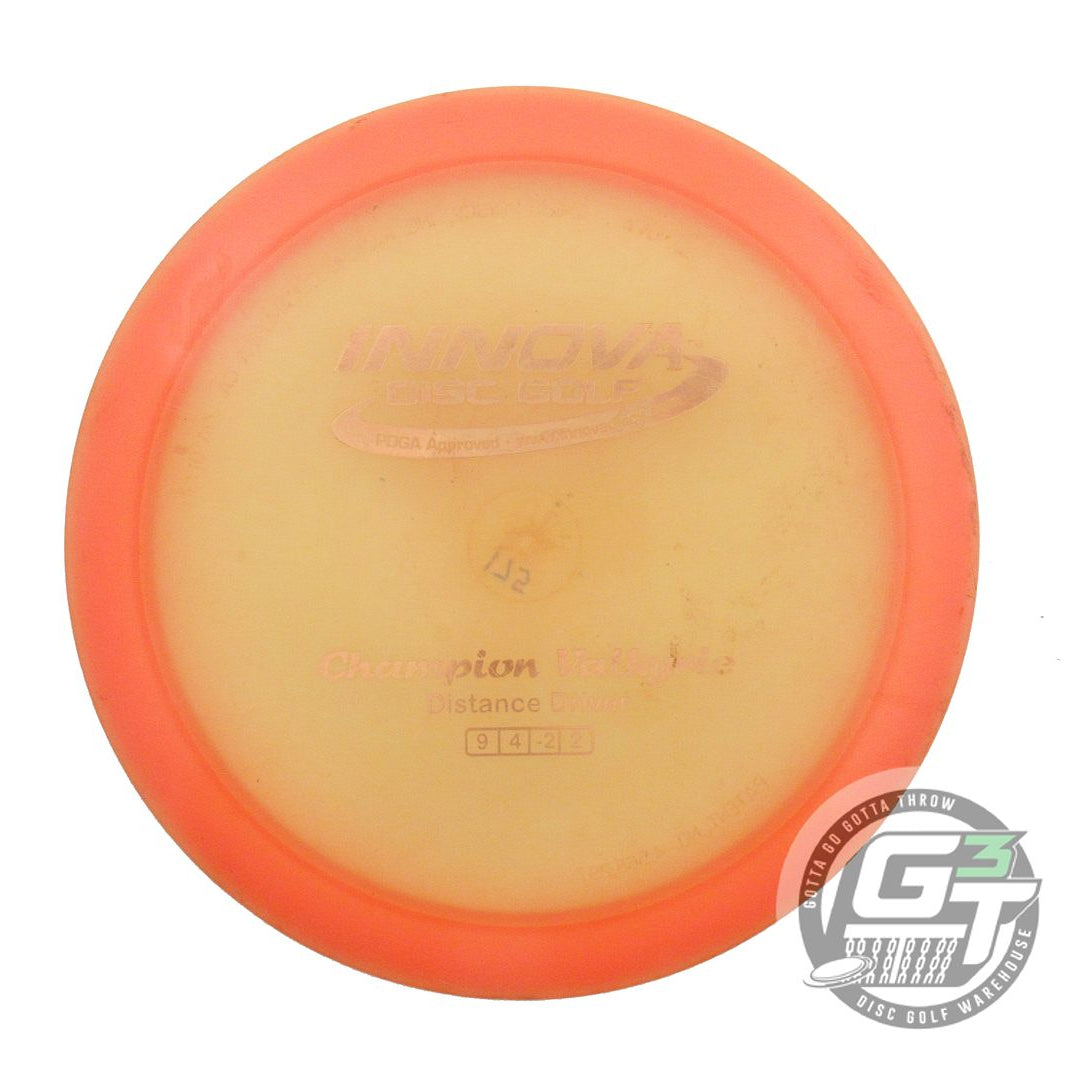 USED Innova Champion Valkyrie 175g Orange Copper Foil Distance Driver Golf Disc