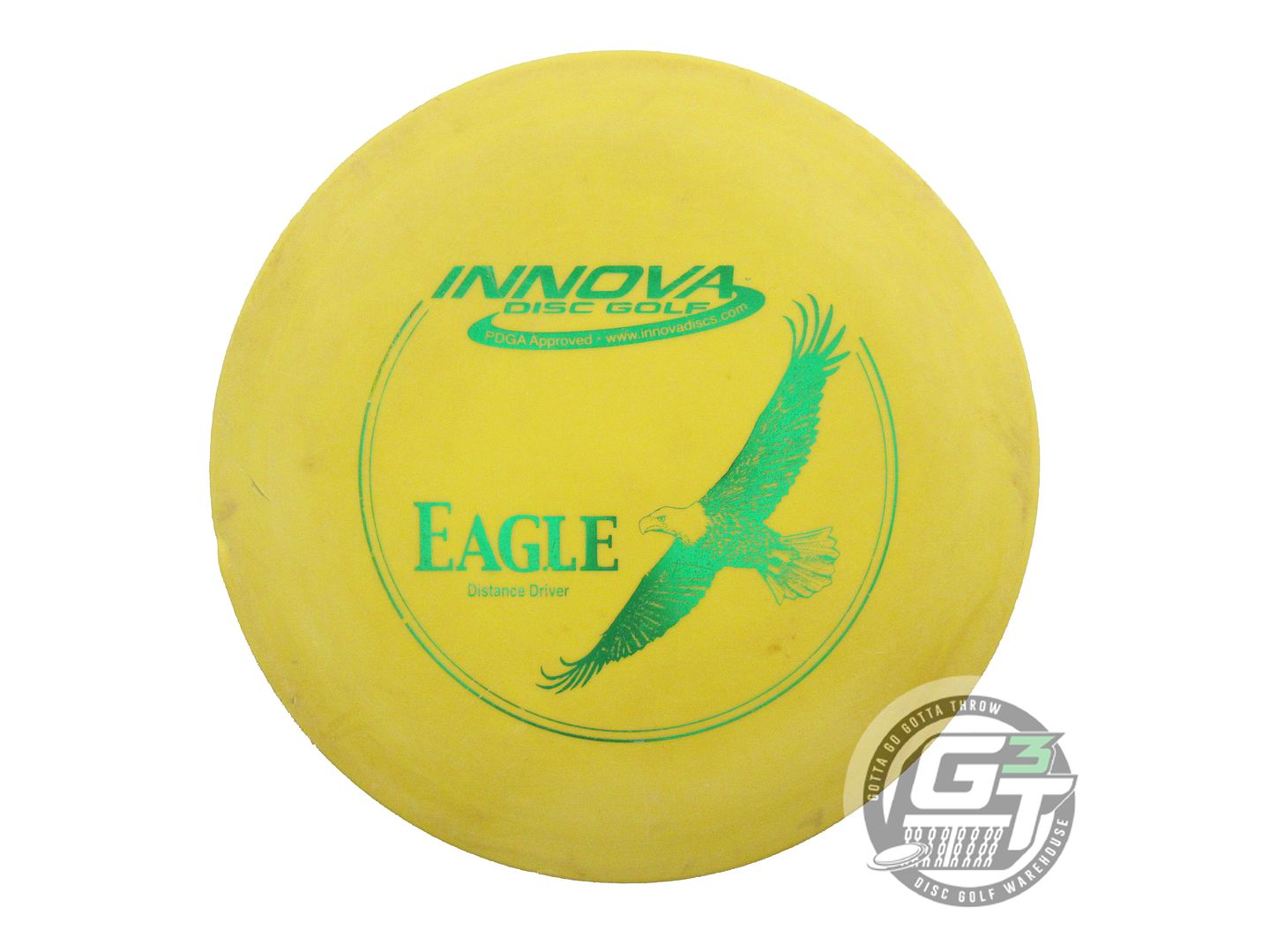 USED Innova DX Eagle 174g Yellow Green Foil Fairway Driver Golf Disc
