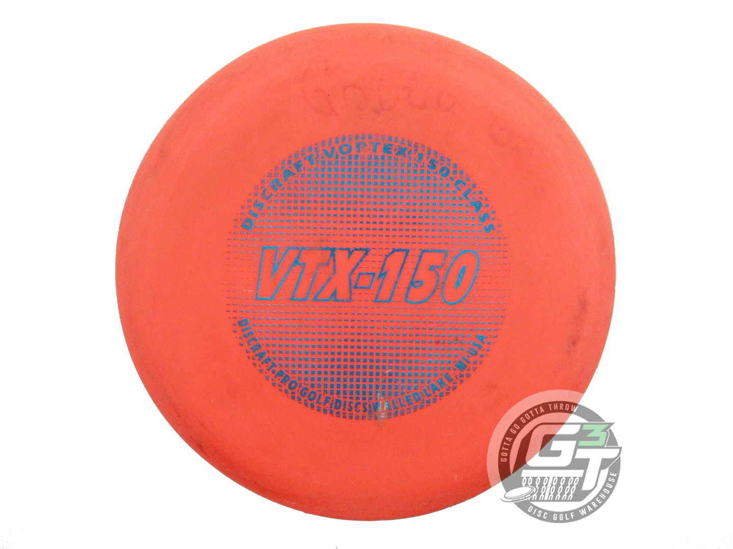 USED Discraft Pro D 150 Class Vortex 146g Orange Blue Foil Fairway Driver Disc