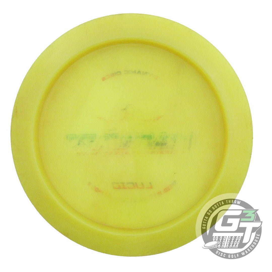 USED Dynamic Discs Lucid Captain 175g Yellow Wiped Stamp Distance Driver Disc