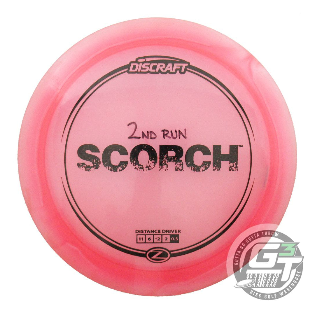 USED Discraft Z Scorch 174g Pink Black Stamp Distance Driver Golf Disc