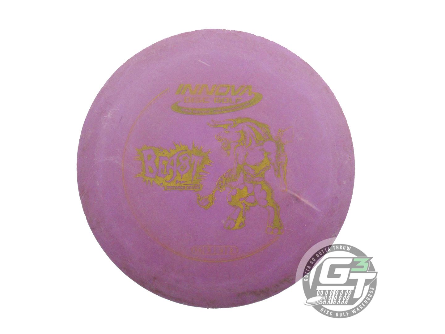 USED Innova DX Beast 174g Purple Yellow Stamp Distance Driver Golf Disc
