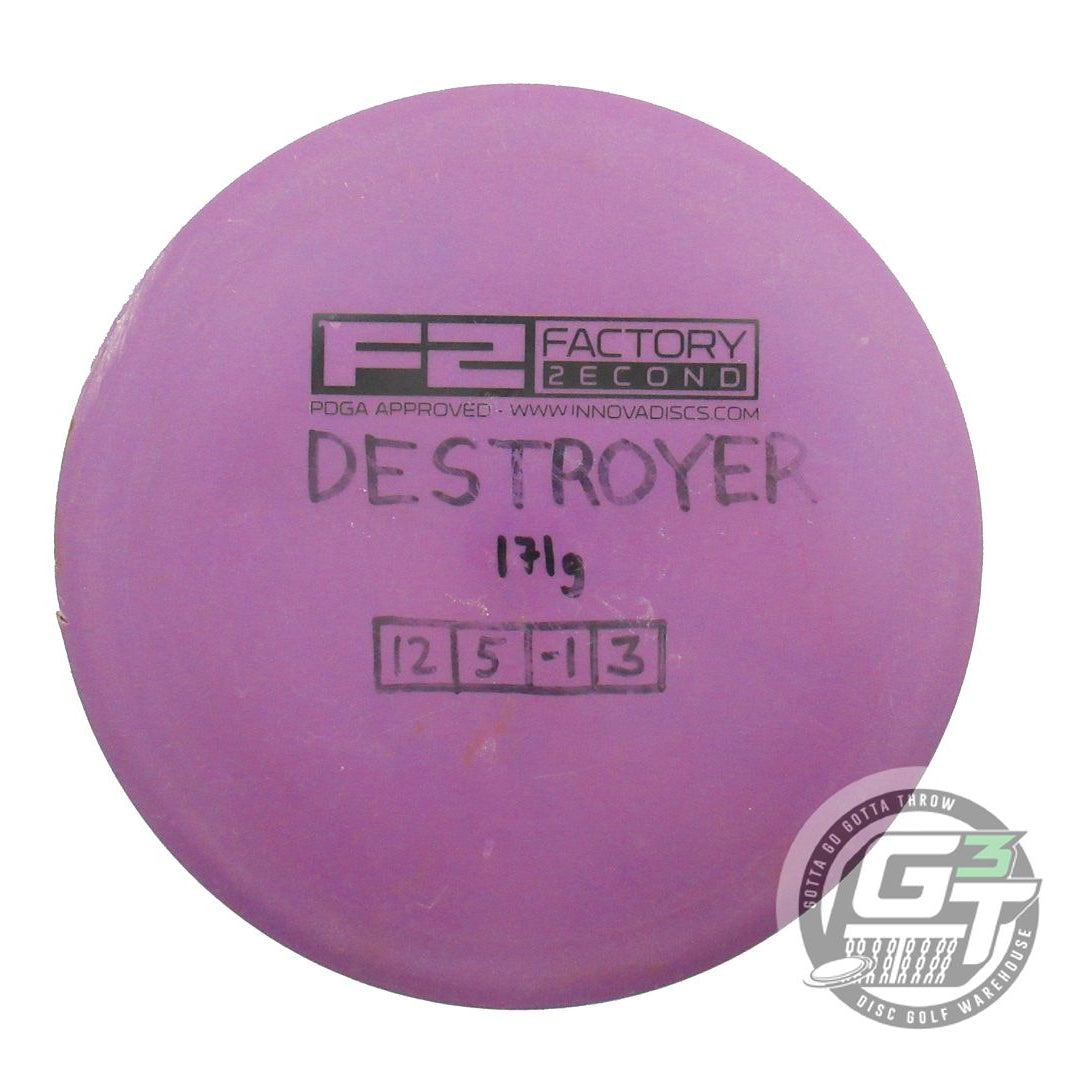 USED Innova X-OUT DX Destroyer 173g Purple Distance Driver Golf Disc
