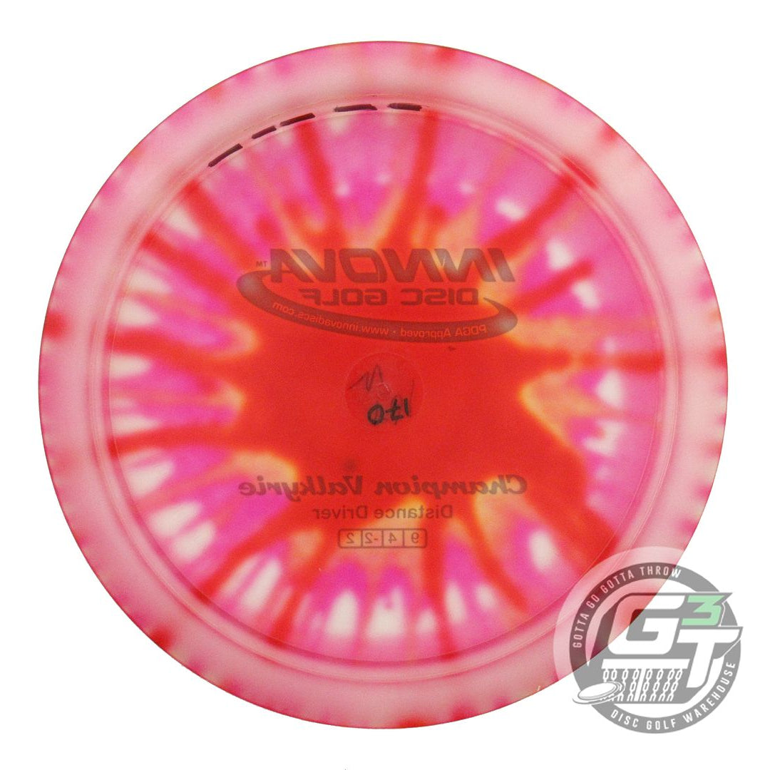 USED Innova I-DYE Champion Valkyrie 170g Pink Burst Distance Driver Golf Disc