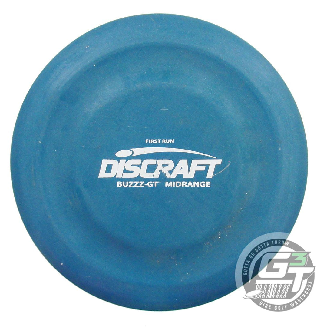 USED Discraft FIRST RUN Pro D Buzzz GT 177g Blue White Stamp Midrange Golf Disc