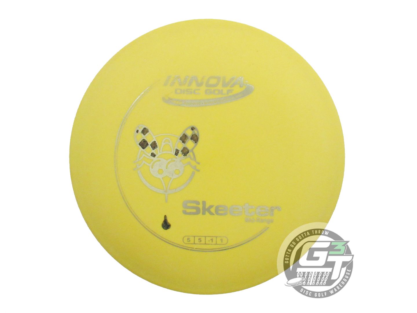 USED Innova DX Skeeter 176g Yellow Silver Foil Midrange Golf Disc