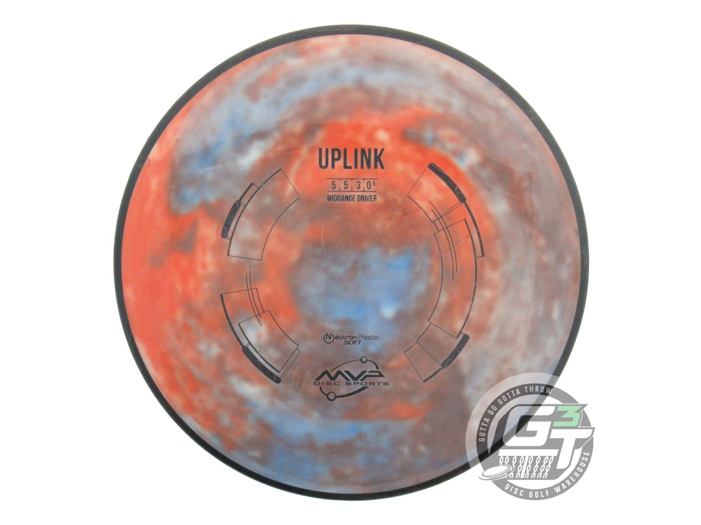 USED MVP Disc Sports Neutron Uplink 179g White HOME DYED Midrange Disc