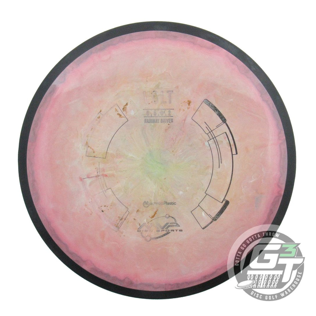 USED MVP Disc Sports Neutron Volt 173g Pink-Lime Swirl Driver Golf Disc