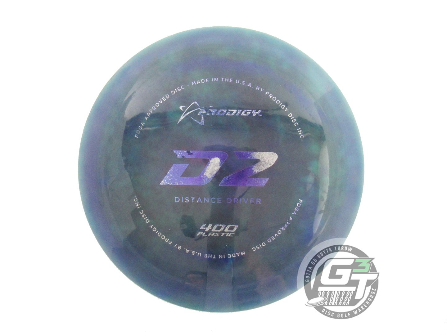 USED Prodigy Discs 400 D2 174g Teal HOME DYED Distance Driver Golf Disc
