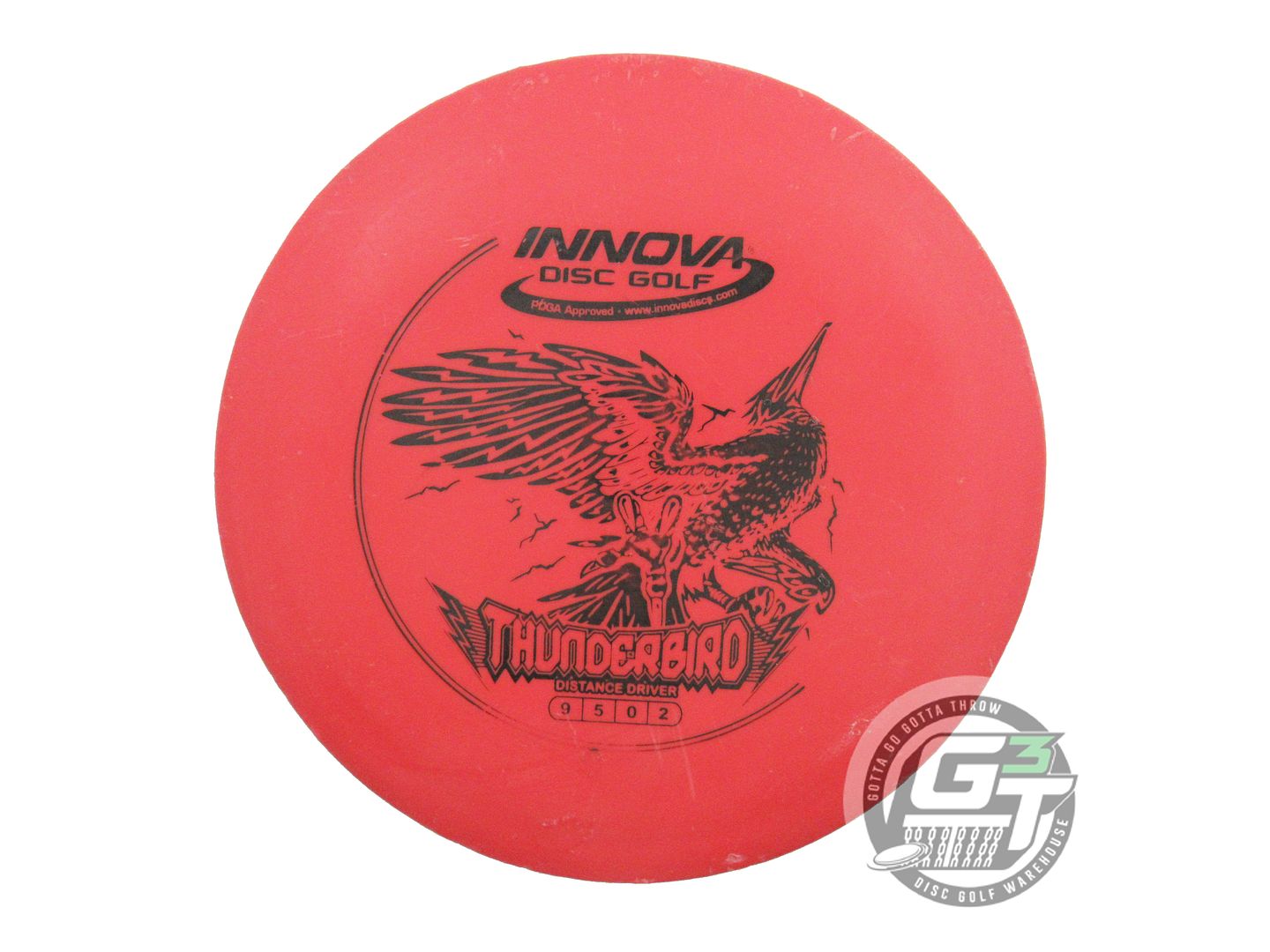 USED Innova DX Thunderbird 169g Red Black Stamp Distance Driver Golf Disc