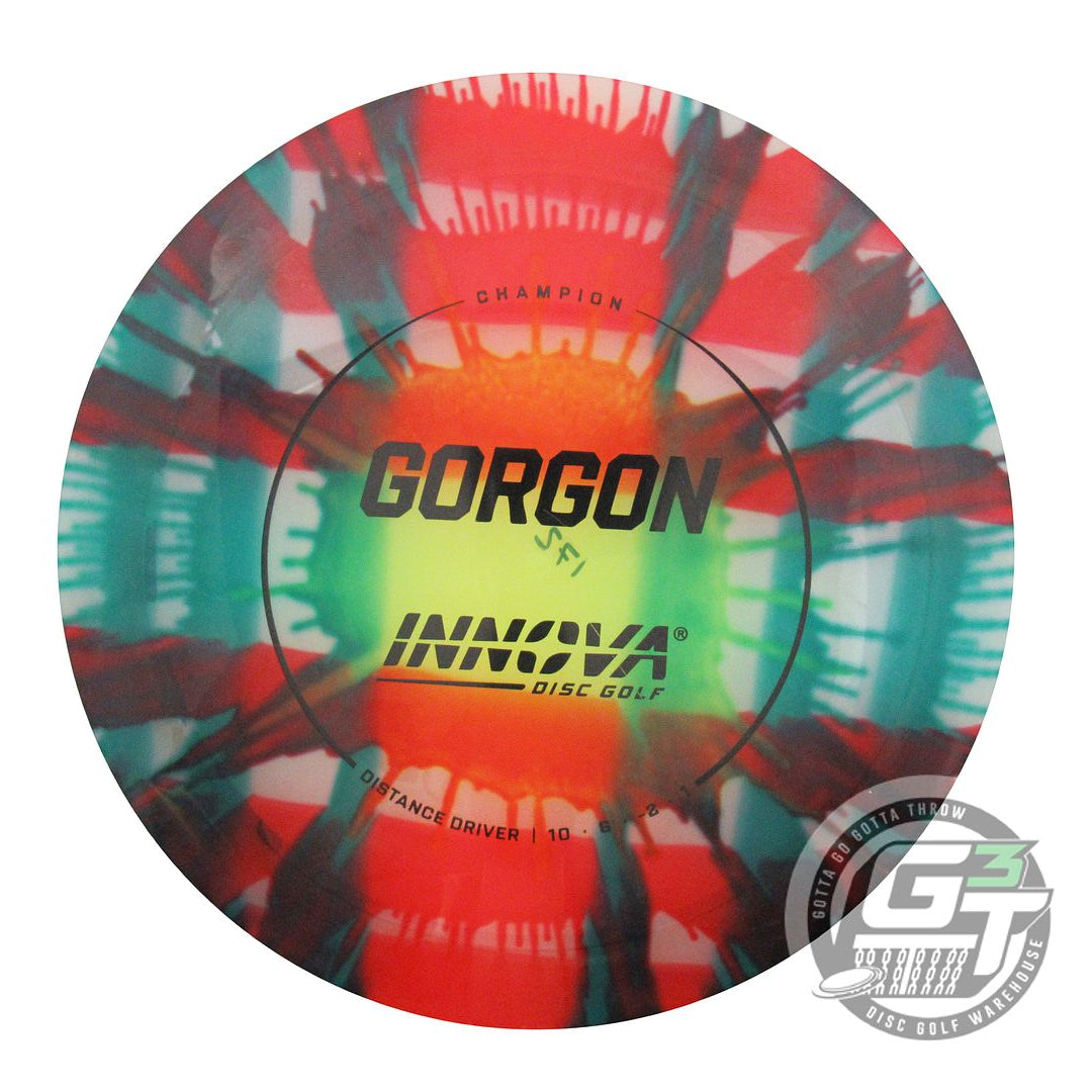USED Innova I-DYE Champion Gorgon 172g Plaid Distance Driver Golf Disc