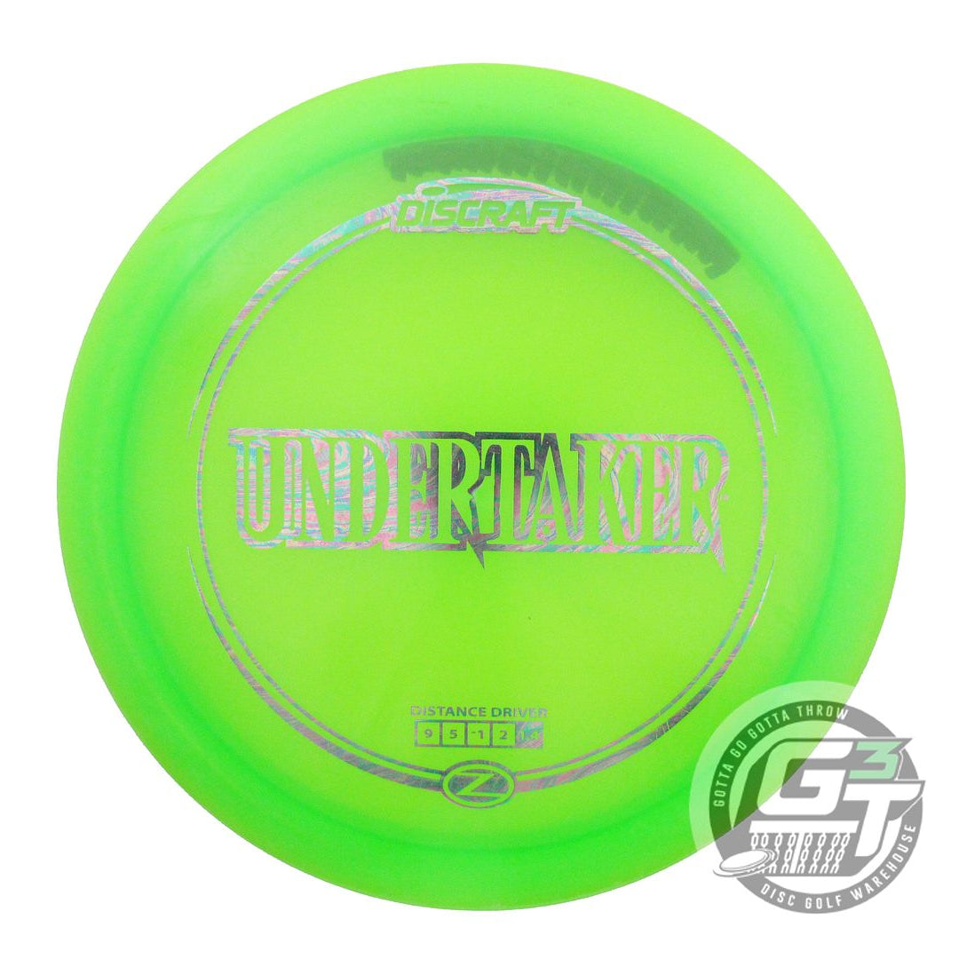 USED Discraft Z Undertaker 175g Lime Oil Slick Foil Distance Driver Golf Disc